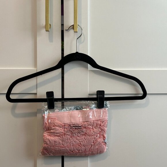 NWT Posh Peanut 'Jackie' Pastel Pumpkin Ruffled Bummie Peplum Set- Size 18/24 mo - Picture 5 of 5